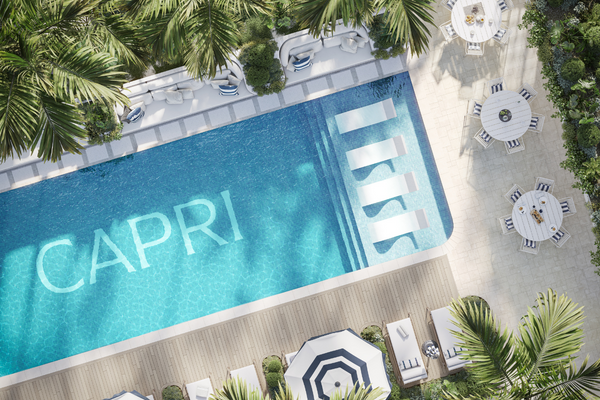 Capri pool aerial